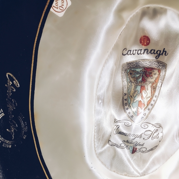 *Vintage Cavanagh NY Fedora Hat - Charcoal Black Fur Finish size 7 - Picture 7 of 7